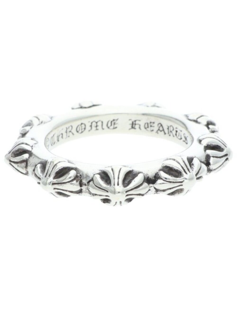 Chrome Hearts Cross Band Silver Ring